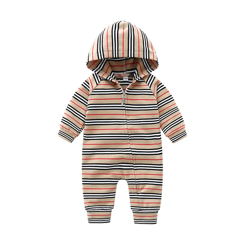 Designer babys jumpsuits rompers sp￤dbarn kl￤der andas ren bomull nyf￶dda kl￤der