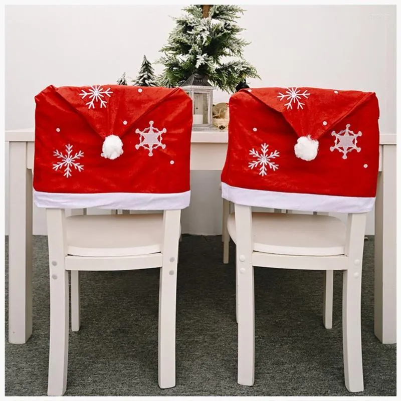 Chair Covers Quality Christmas Cloth Cover Santa Claus Merry Decorations For Home Table Decoration Accessories GiftsChair