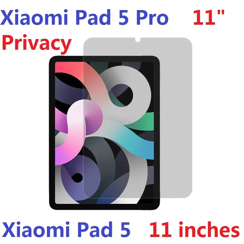 11 "Anti Spy Screen Protector för Xiaomi Pad 5 Pro 5G Privacy Film Tempered Glass Anti Peeping