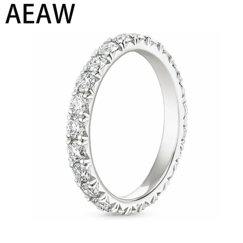 حلقات الكتلة AEW S925 Silver 1.8mm DF Color Band Band for Women Ladies 220916