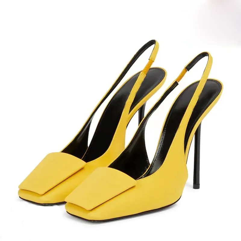 Designer de luxe mince sandales à talons hauts femmes soie cheville à lacets bleu jaune talons hauts noir élégant Sexy fête de la mode