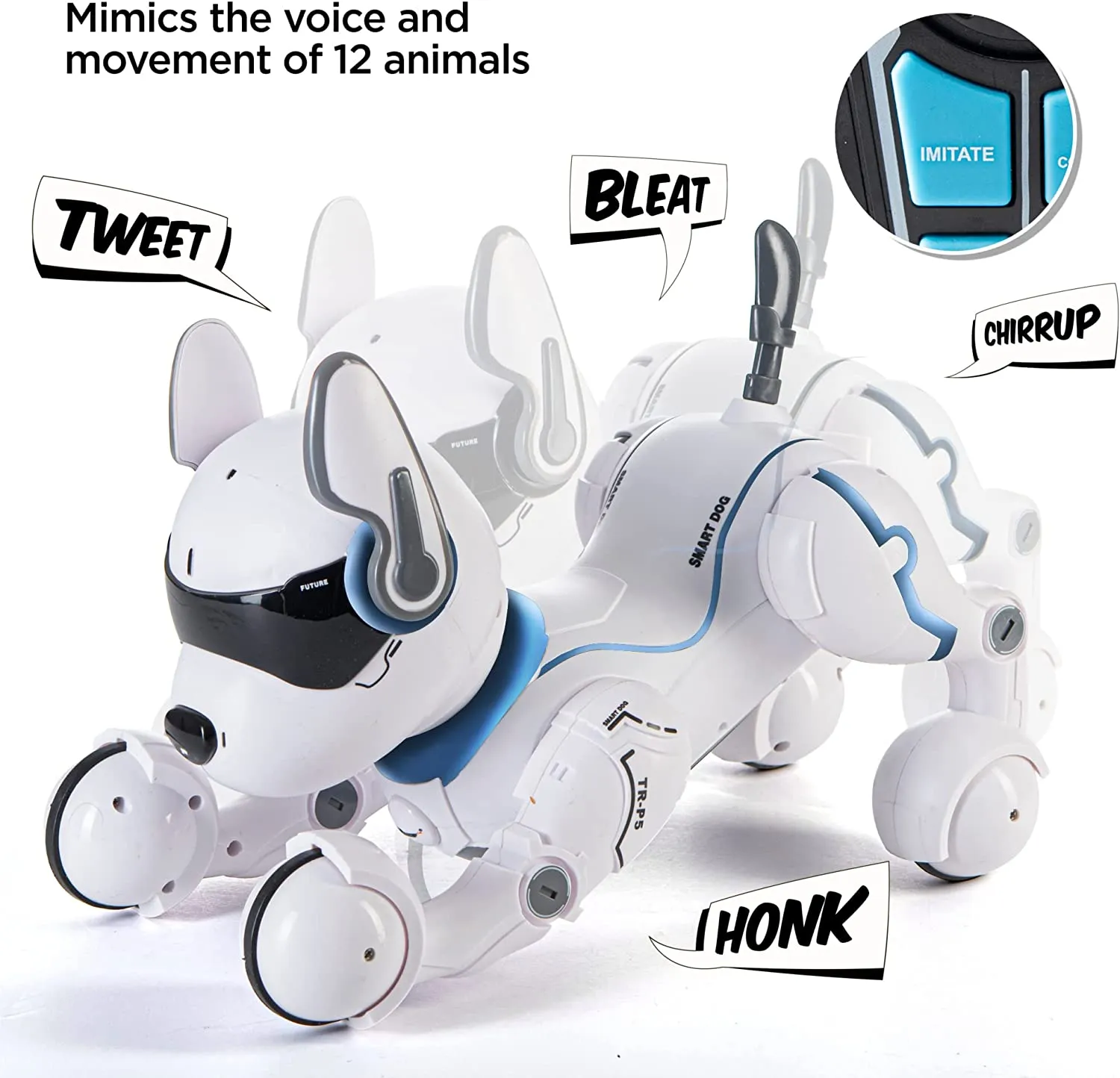 RC RC Direte Controt Robot Dog Игрушки с функцией сенсорной функции и голосовым управлением Умные, а танцы подражают животным мини -Pet Programmable