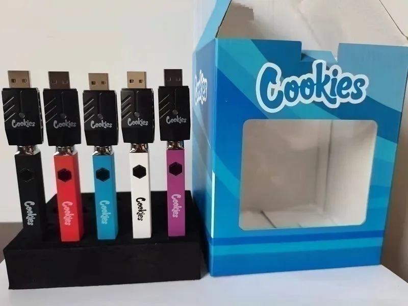 New Cookies Battery 20ct Display Kits 500mAh Vape Batteries Voltage