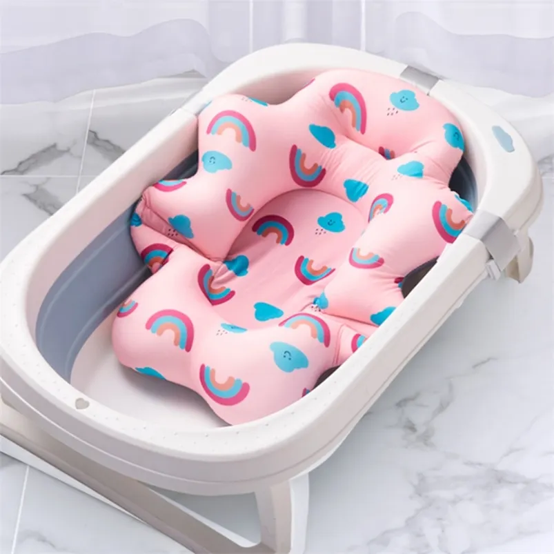 Icke-halkbadmattor Baby Shower Tub Pad Tub Born Safety Nursing Security Support Soft Comfort Body Cushion Kudde 220919