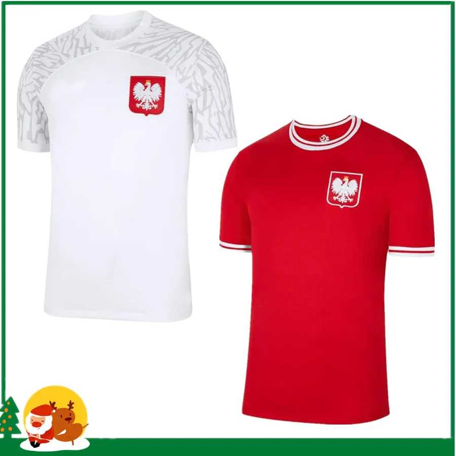 2022 LEWANDOWSKI Voetbalshirts Polonia 2023 rood wit GROSICKI #11 PISZCZEK MILIK Jerseys voetbal Heren Shirts uniformen HEREN S-XXL PolenS 22 23