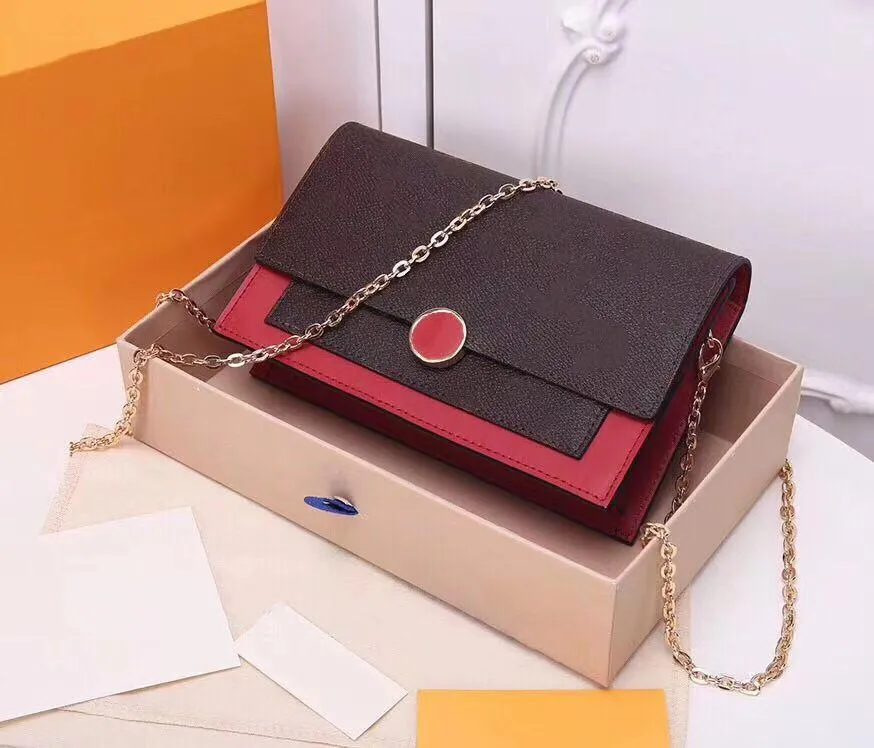 مصممة فاخرة نساء حقائب اليد الكلاسيكية سلسلة حقيبة محفظة للسيدات