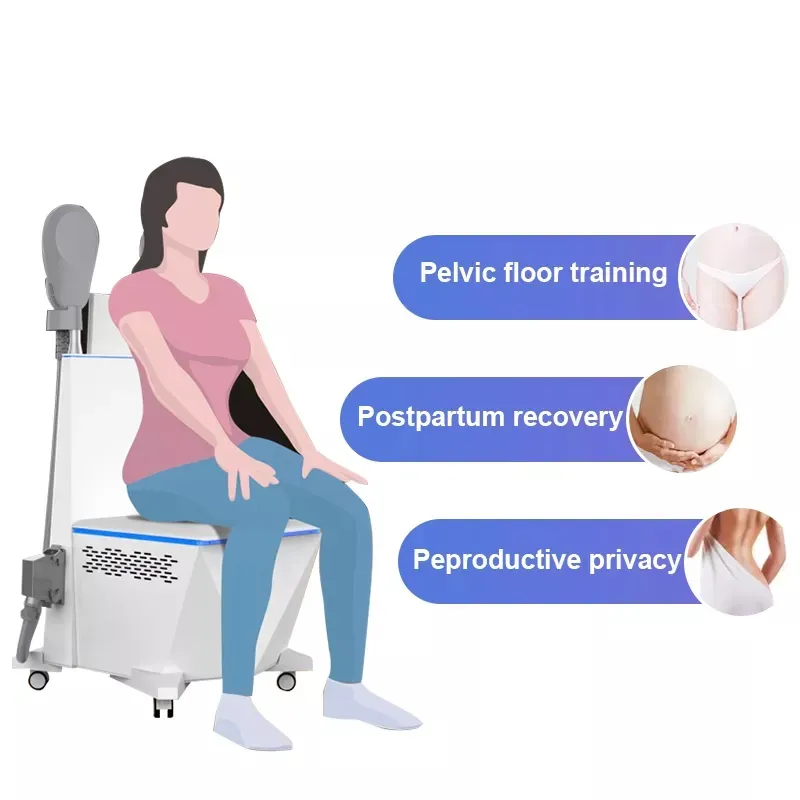 Stimulateur musculaire électromagnétique Hiemt perte de graisse Fitness amincissant la machine équipement du plancher pelvien post-partum stimulation musculaire dispositif de réparation pour une utilisation en salon