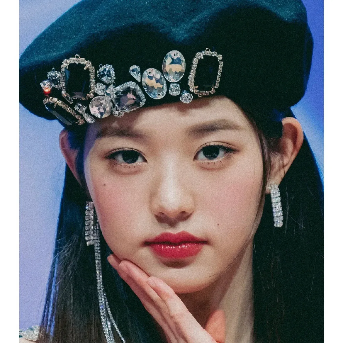 Berets Hats: Woolen Painters Beret Hat With Rhinestone 