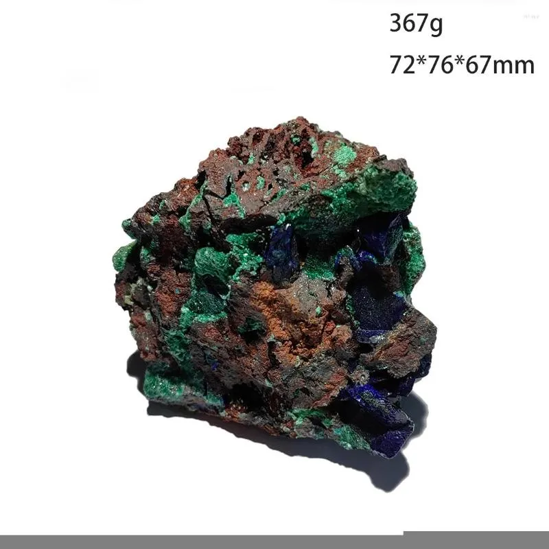 Dekorativa figurer B3-1A 367G Natural Stone Big Azurite Malachite Mineral Crystal Exempel Hemdekoration fr￥n Anhui Province China