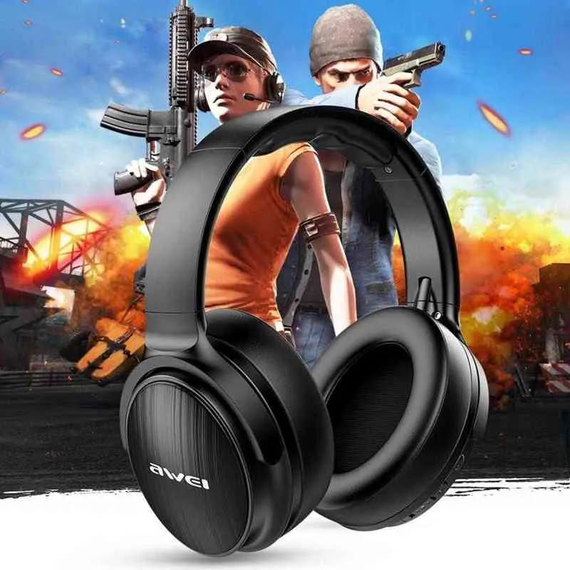 Headset Awei A780BL TWS Hörlurar Bluetooth 5.0 Earphones Gaming Headset hörlurar Stereo Bass Earbuds In-Ear Sport Waterproof Headph T220916