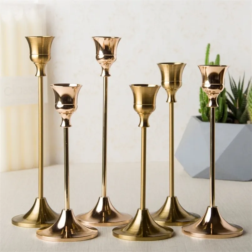 Candle Holders 3pcsset Candelabra Holder Wedding Table Centerpieces Stand Candelabrum H55A 220919