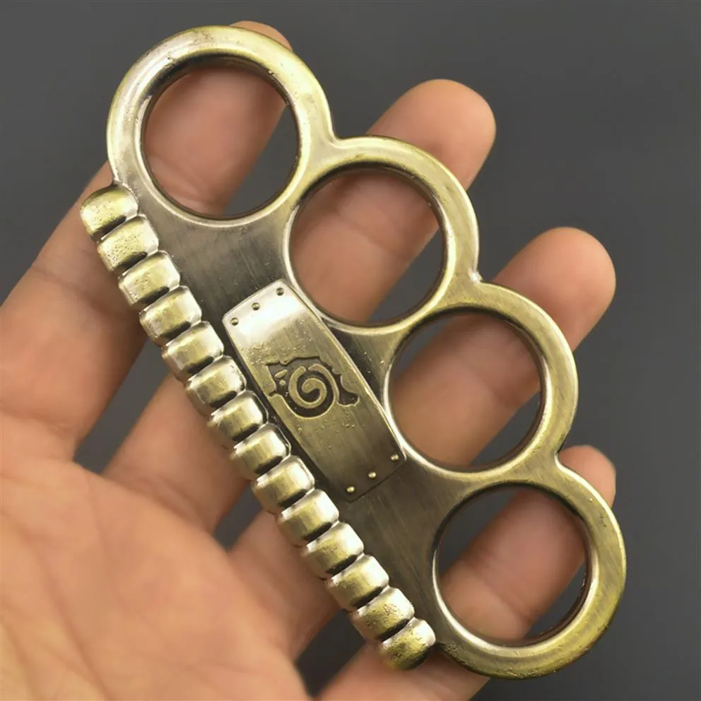 Finger Metal Tiger Brass Knuckle Duster Four Fingerg Martial Arts