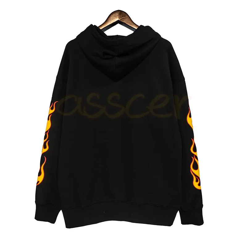 Famouse Automne Casual Hoodies Designer Hommes À Manches Longues Flamme Imprimer Sweats Femmes Lâche Sweat À Capuche Taille S-XL