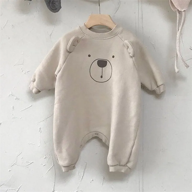 Rompers MILANCEL baby rompers cartoon girls clothing long sleeve infant boys play suit Korean Baby 220919