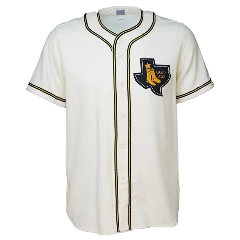Glamitness Amarillo Gold Sox 1961 Home Jersey 100 ٪ Tritched Sitched S Vintage Baseball Jerseys Custom أي اسم أي رقم