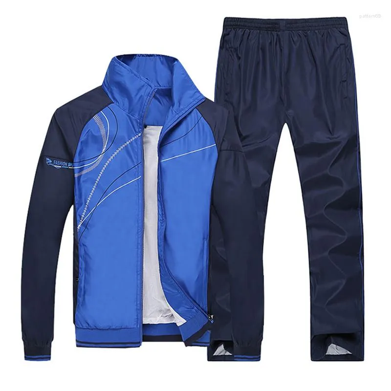 Survêtements pour hommes Hommes Ensembles de course Gym Sportwear Automne Coupe-vent Sporting Hommes Ensemble Formation Jogging Jogger Costumes Homme En Gros