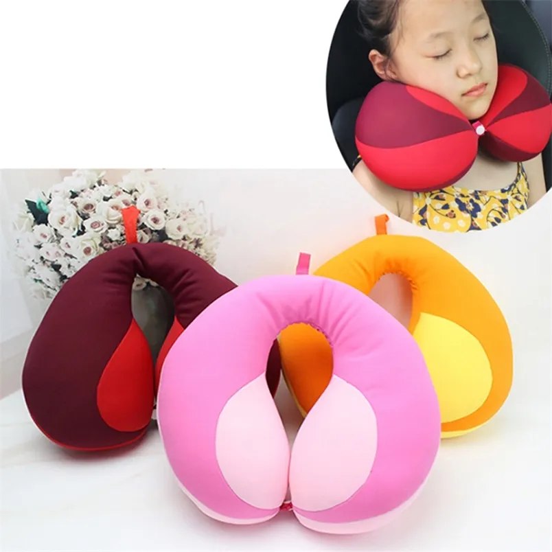 Oreillers enfants bron voyage cou UShape pour voiture appui-tête coussin d'air siège enfant soutien-tête bébé bébé 220916