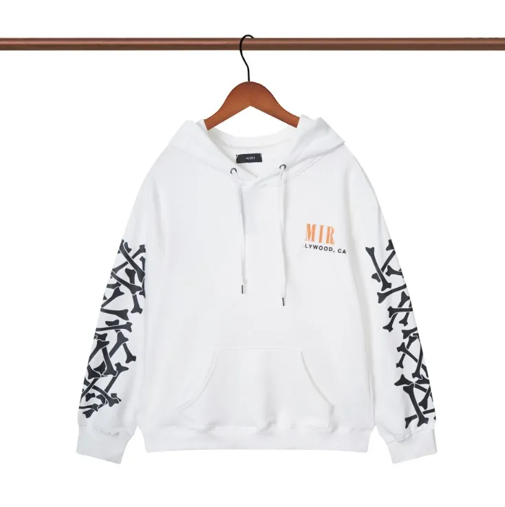 Mens designer sweatshirts arm bone print letters hip-hop hoodies men and women hooded fleece sweater YTQO