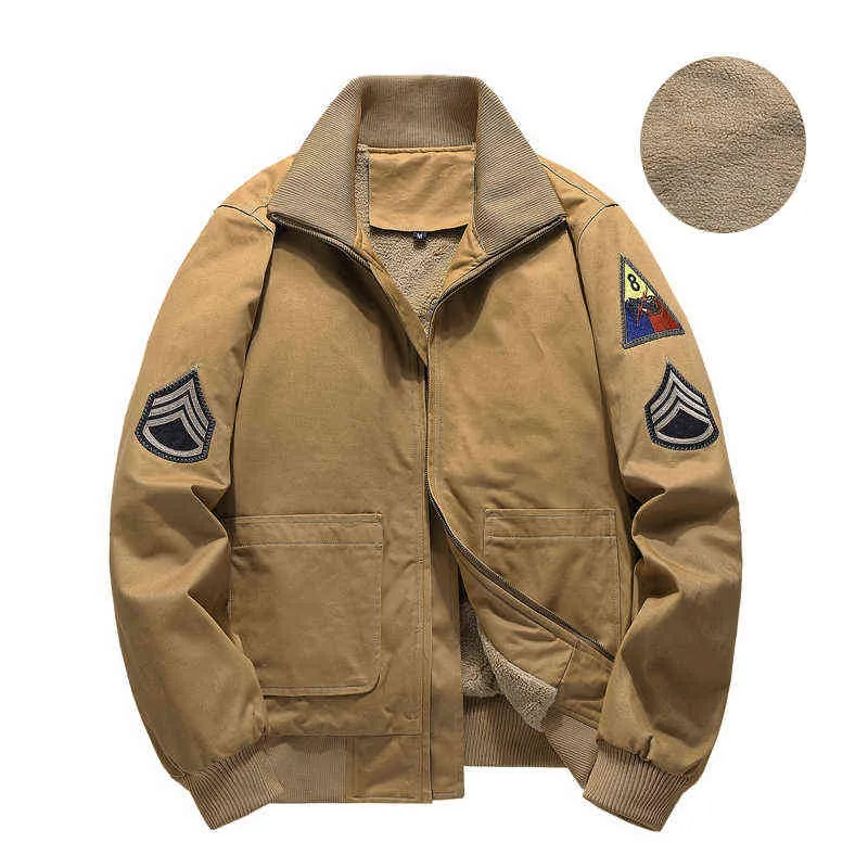 Men's Jackets Fury Tank Jacket Men Thick Fleece Military Jackets WW2 Bomber Jacket Men Windbreakers Outdoor Coats Male Chaqueta Hombre 6XL T220914