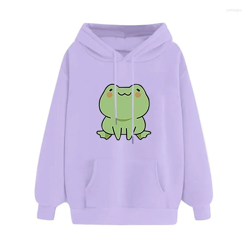 Heren Hoodies Men's Sweatshirts 2022 Autumn Anime Kikker Patroon Hoodie Leuke kleine maatjongen en meisje