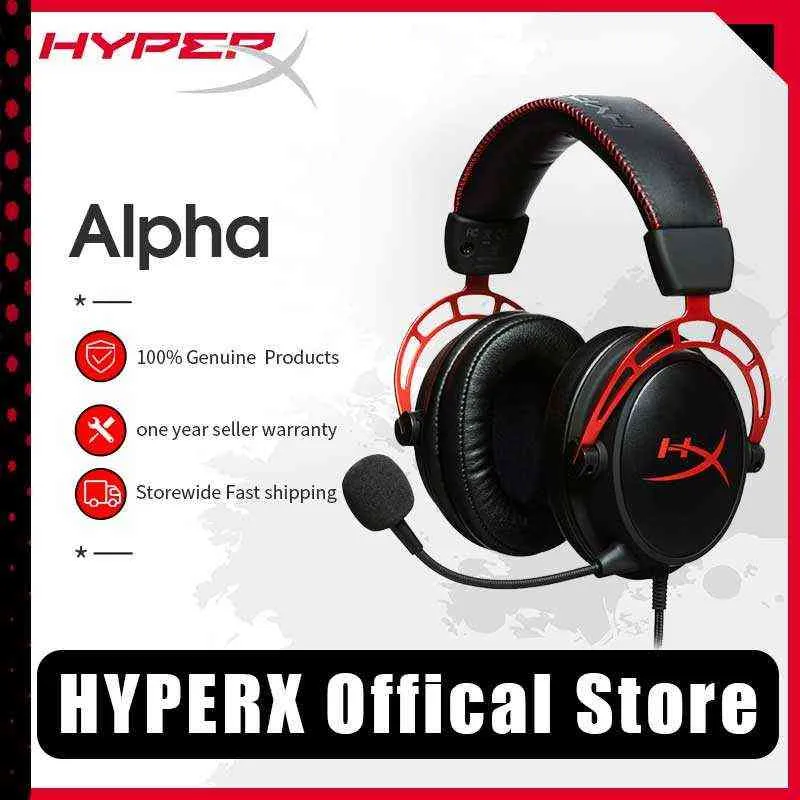 Headsets HyperX Cloud Alpha Gaming Headset Wire And Wireless E-sports With a Microphone Headphone For PC PS4 Laptop T220916