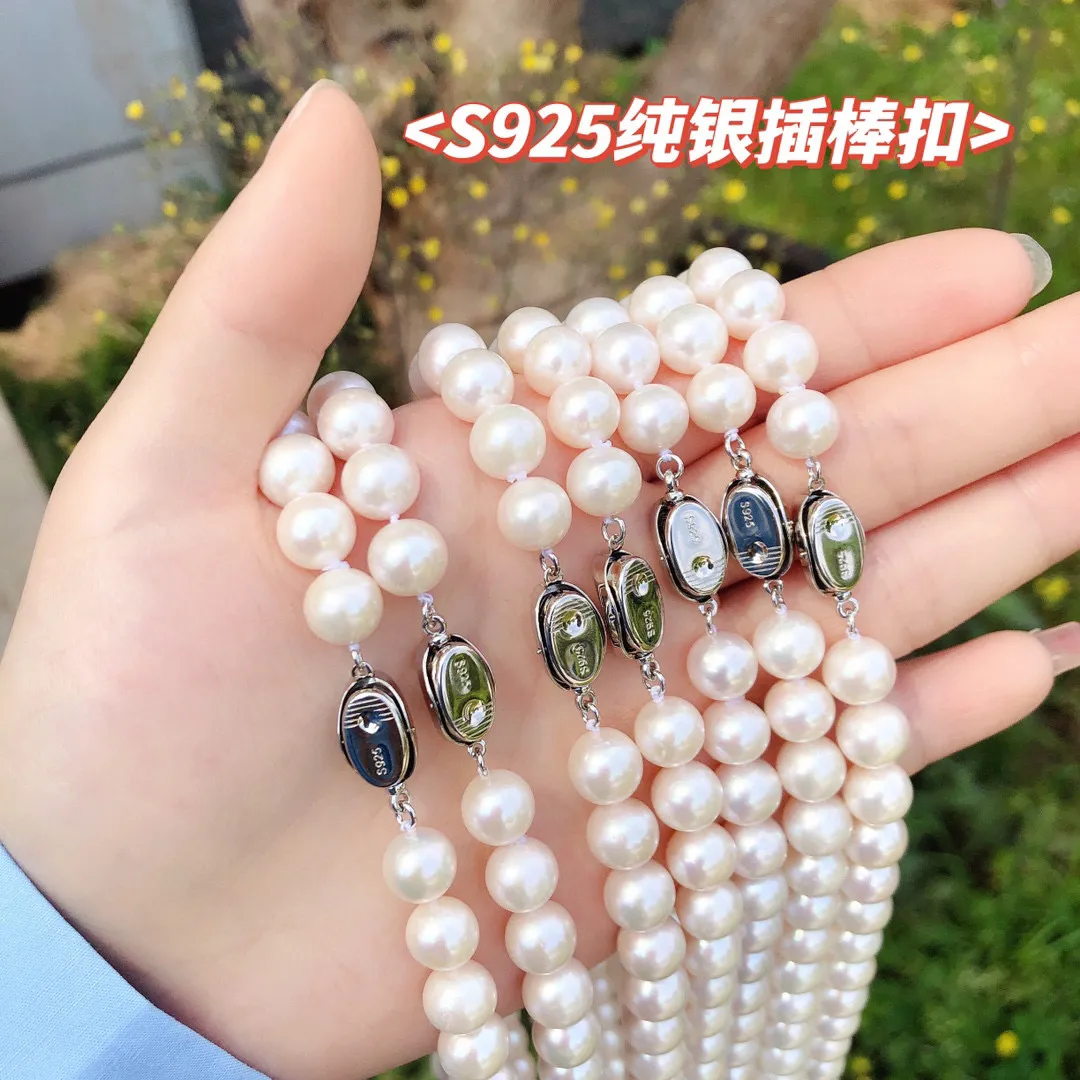 エレガントな女性のパールジュエリーセット 9 10mm淡水真珠の
