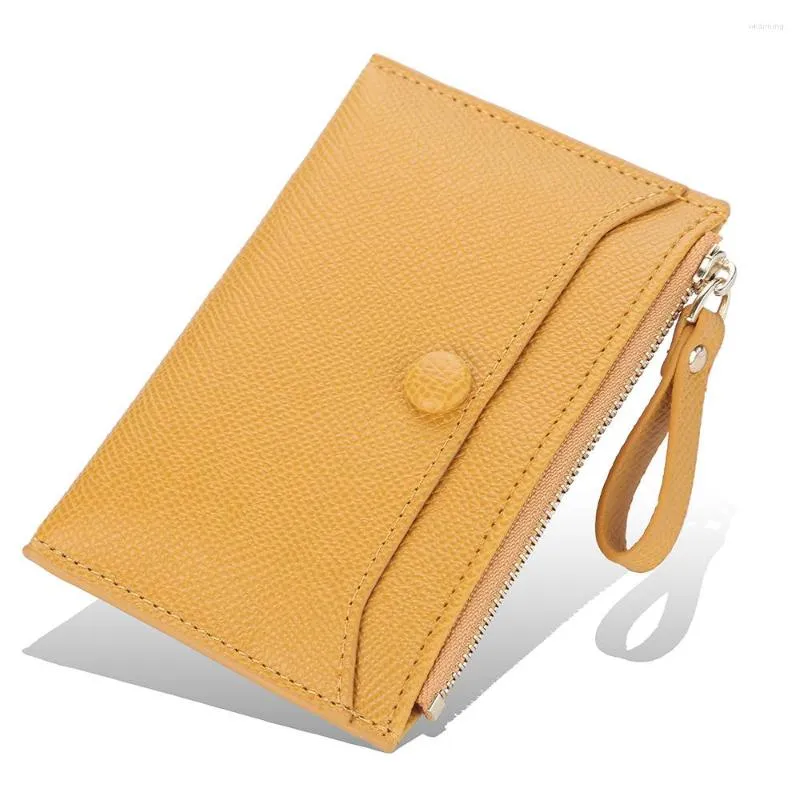 Portafogli Portafoglio da donna in pelle Moda femminile Breve Hasp Borsa per soldi Cerniera Tasca portamonete Studente Semplice Multi-carta Sottile Mini borsa solida