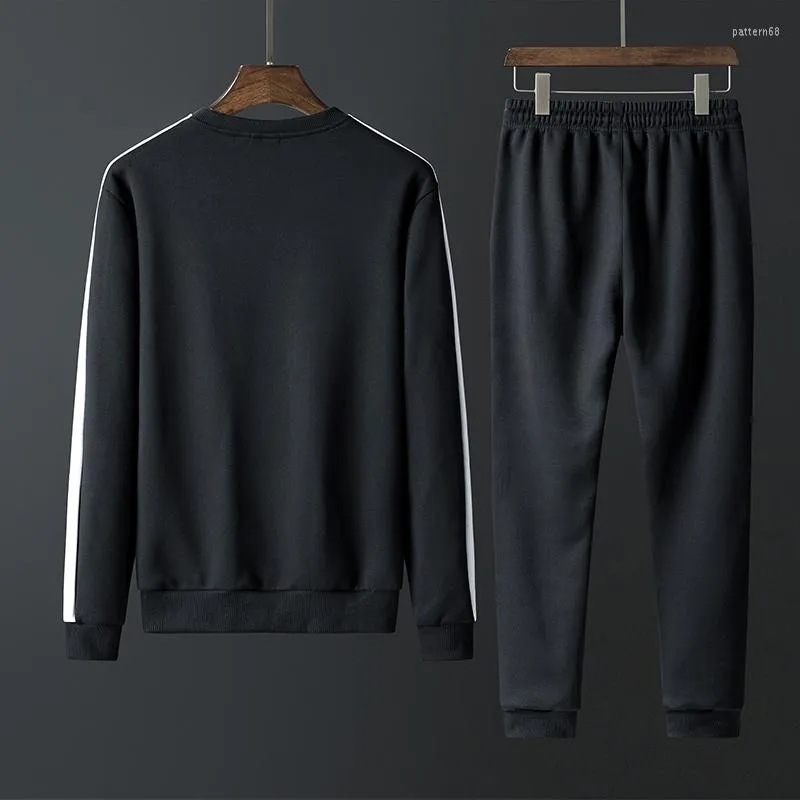 Survêtements pour hommes Loldeal solide à manches longues Sport pull pantalon de survêtement ensemble survêtement hommes athlétique pleine fermeture éclair chaud survêtements