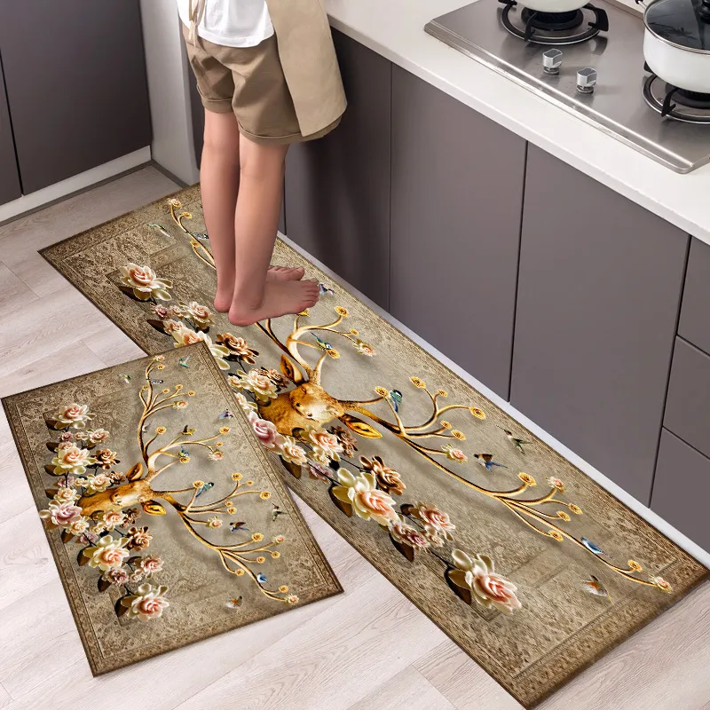 Tapis de cuisine, salle de bains, paillassons d'entrée antidérapants, décoration de maison, couloir, sol, salon, chambre à coucher, chevet, 220919