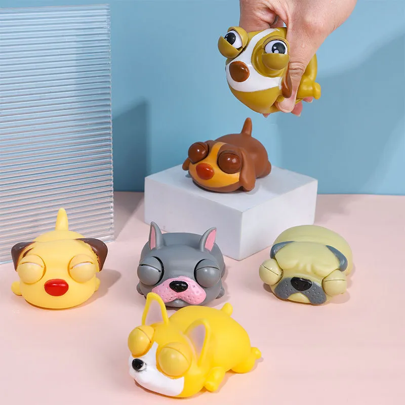フィンガーは、おもちゃのおもちゃを絞るのを絞る動物をいたずらする漫画の子どものオフィス感情解凍トイギフト