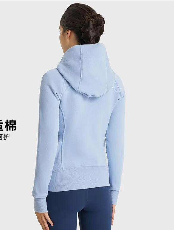 Lulus Yoga Jacket Womens Define Yoga Hoodieworkout Sport Coat Scuba Fitness Jacket High Street SportsクイックドライアクティブウェアトップアップトップA39N Ayl5