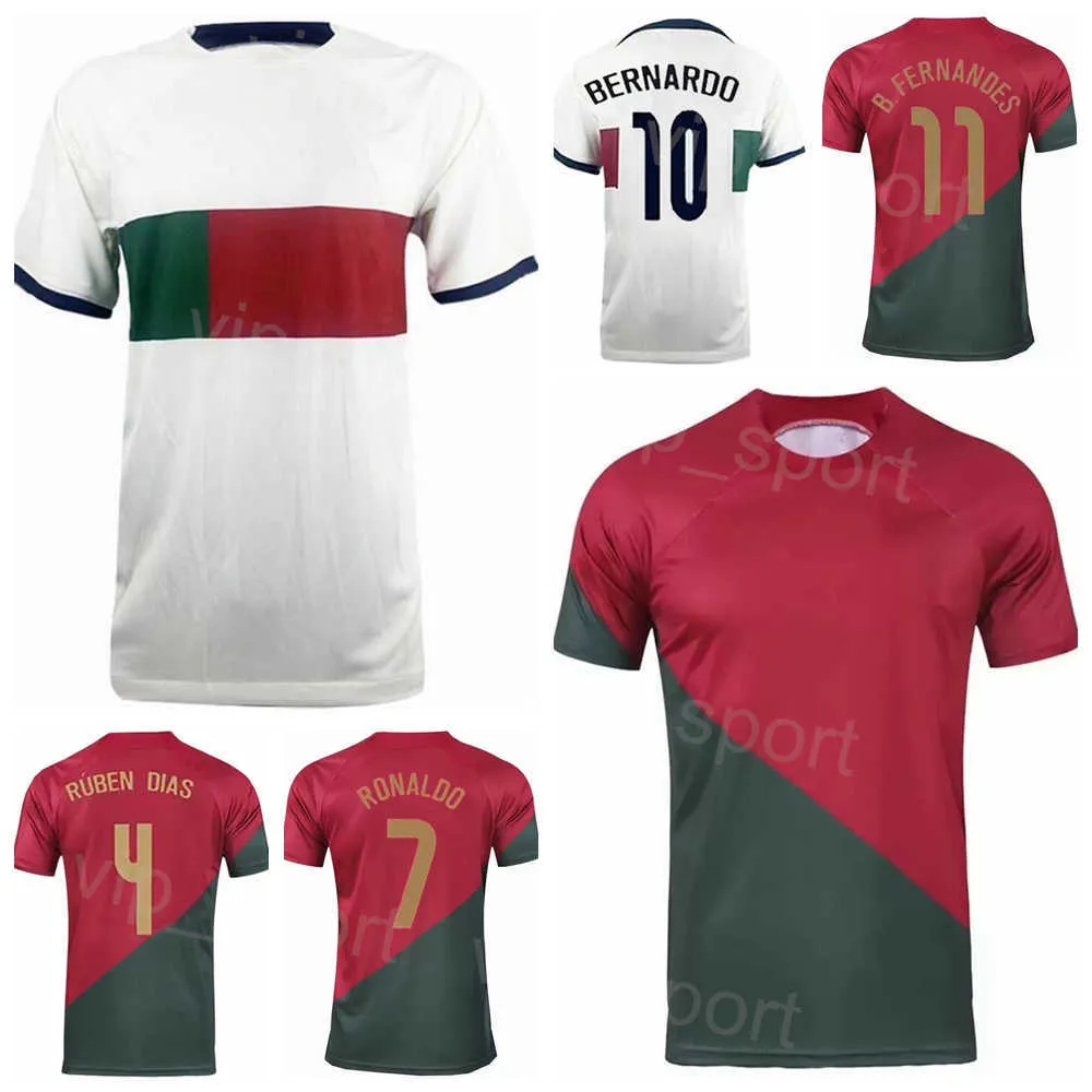 National Team FERNANDES Soccer Jerseys 22-23 World Cup WILLIAM PEREIRA JOAO CANCELO Cristiano Ronaldo DIOGO J ANDRE SILVA BERNARDO Football Shirt Kits PuTaoYa