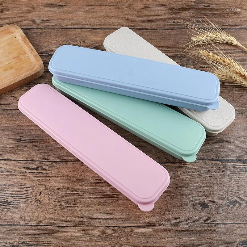 Dinnerware Sets Tableware Storage Box Spoon Chopsticks Straw Household Supplies Solid Color Nordic Style PortableDinnerware