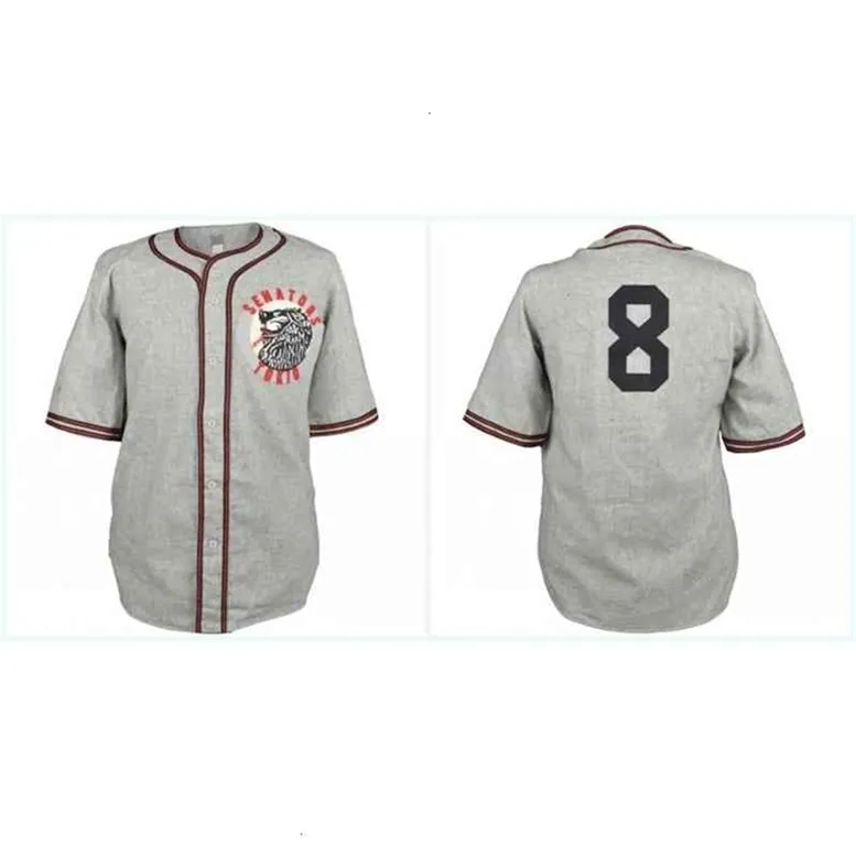 GlaA3740 Tokio Senators 1936 maillot de route n'importe quel joueur ou numéro cousu tous les maillots de baseball de haute qualité cousus