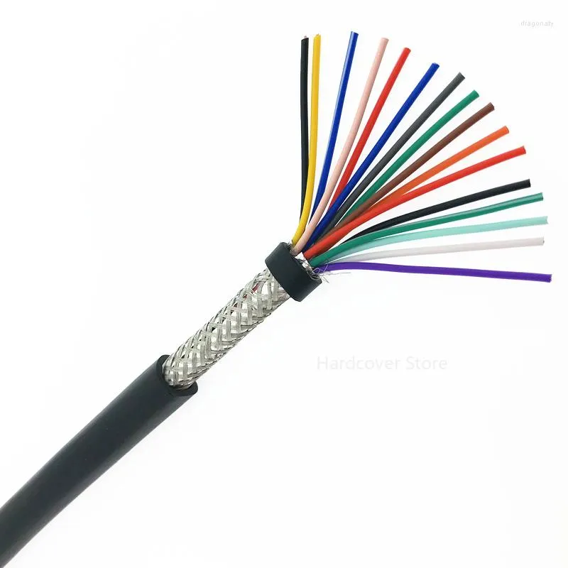 Lighting Accessories 5 Metres RVVP Shielded Control Cable 12 Core 14 16 0.3/0.5/0.75/1/1.5mm Copper Wire