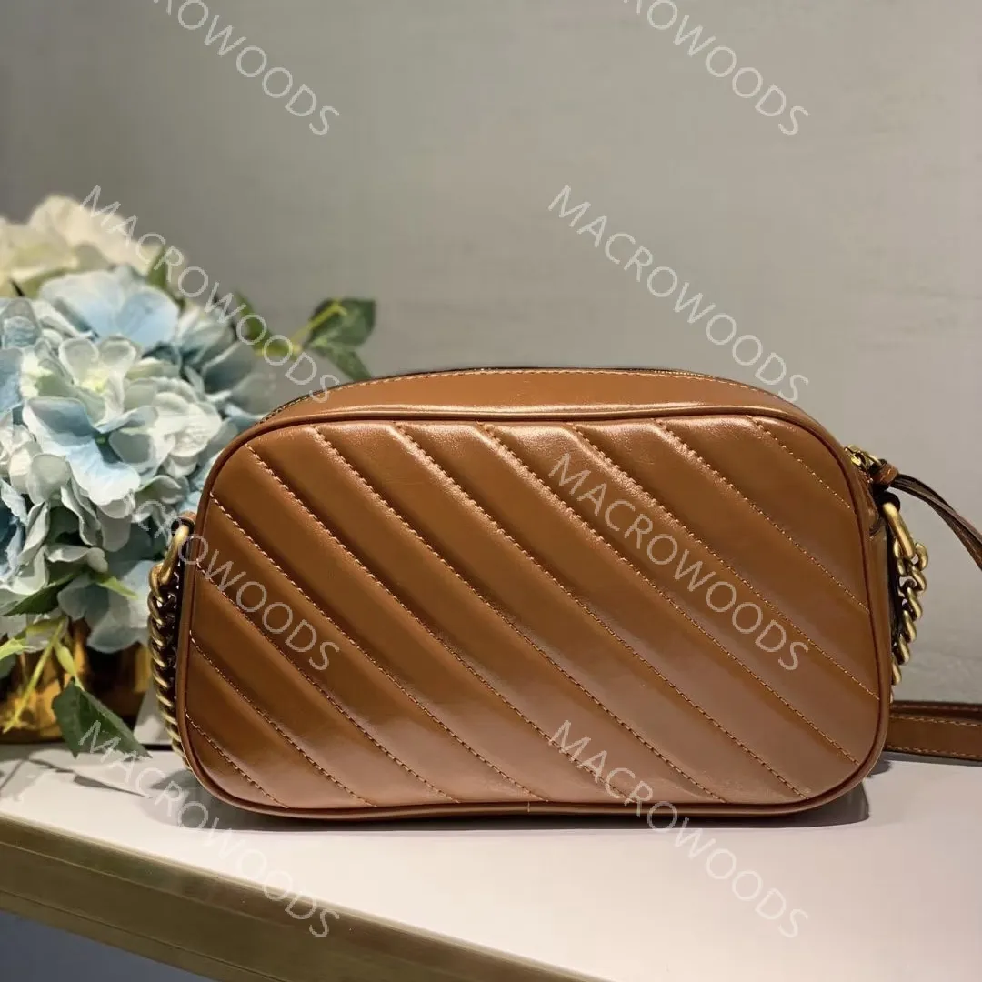 Marmont schoudertas echte lederen cross body ontwerper messenger tassen mode koehide cameratas voor vrouwelijke luxe handtassen flap met lente sluiting dame portemonnee