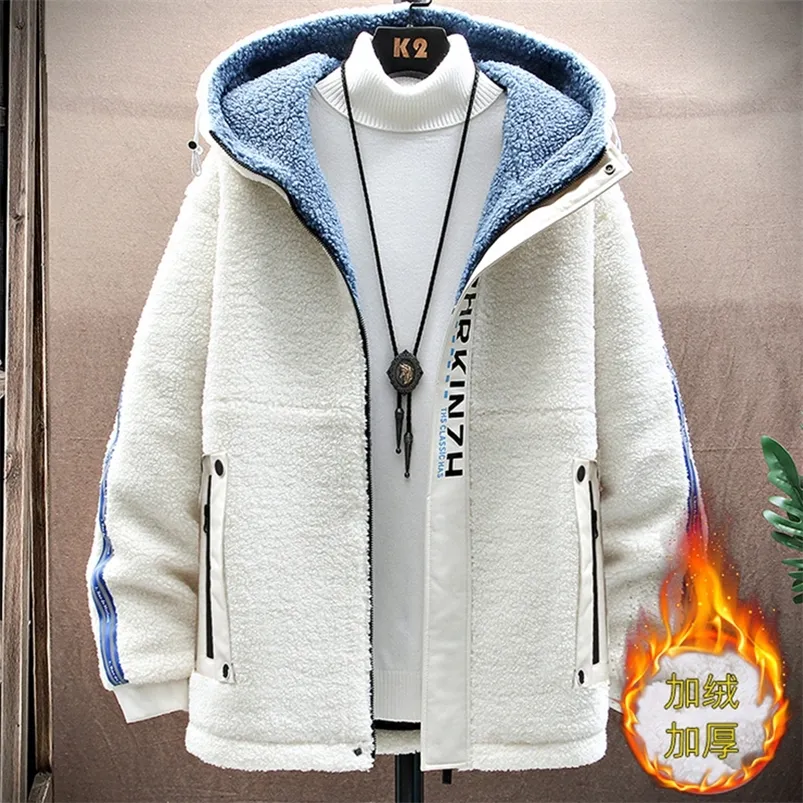 Männer Jacken Winter Fleece Parka Mantel Casual Taktische Outwear Dicke Warme Bomber Mit Kapuze Mann 3XL 220916