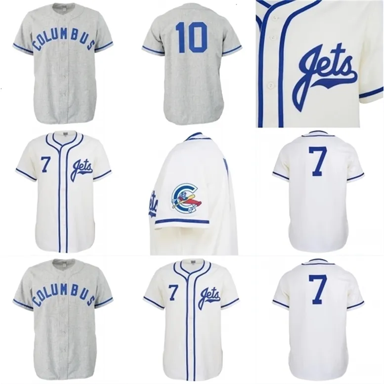 Gamitness Columbus Jets 1959 Road Jersey 1961 Home Jersey Men Men Men Youth Baseball Jerseys Podwójnie zszyte