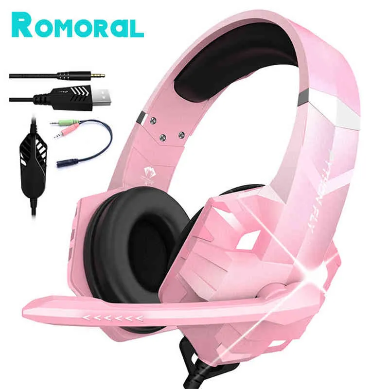 Wired Gaming Headset For PC, PS4, And PS5 Over Ear Headphones With