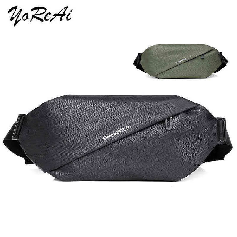 Yorai New Men Chest Bag Anti-Thef New Multifuncional Fanny Riñonera para deportes Hombre Oxford Impermeable Bolsas de hombro al aire libre J220705