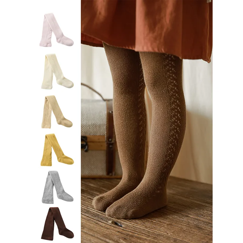 Socks Girls Romantic Hollow Pantyhose Spring Skin Friendly Breattable Sticked Leggings 220919