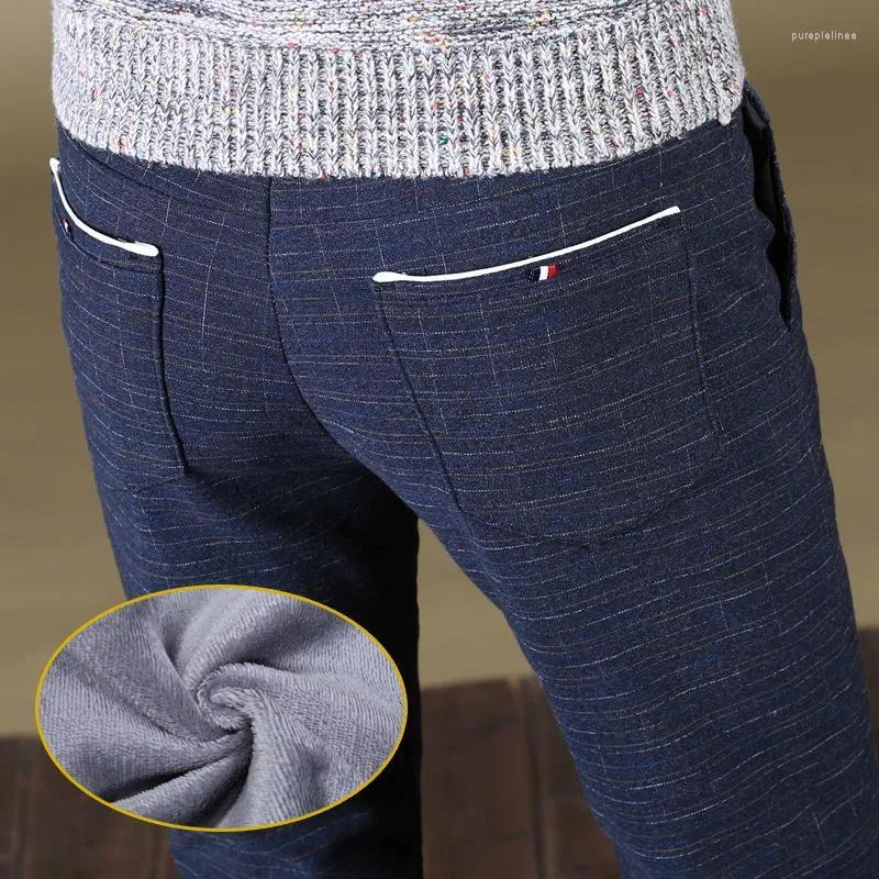 Jeans pour hommes pour hommes pour hommes d'affaires mode décontractée grand ajusté confortable pantalon de sport en vrac pour hommeshommes