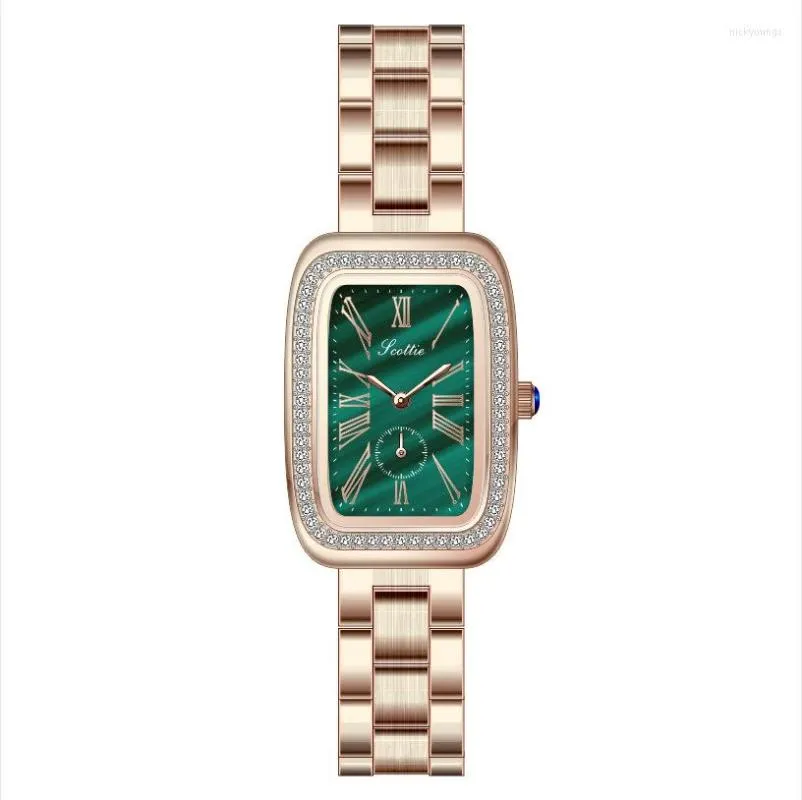 Armbandsur Toppkvinnor Watches Rose Gold Luxury Watch Woman Quartz Waterproof Women's Armswatch Ladies Girls Gift Clock Times