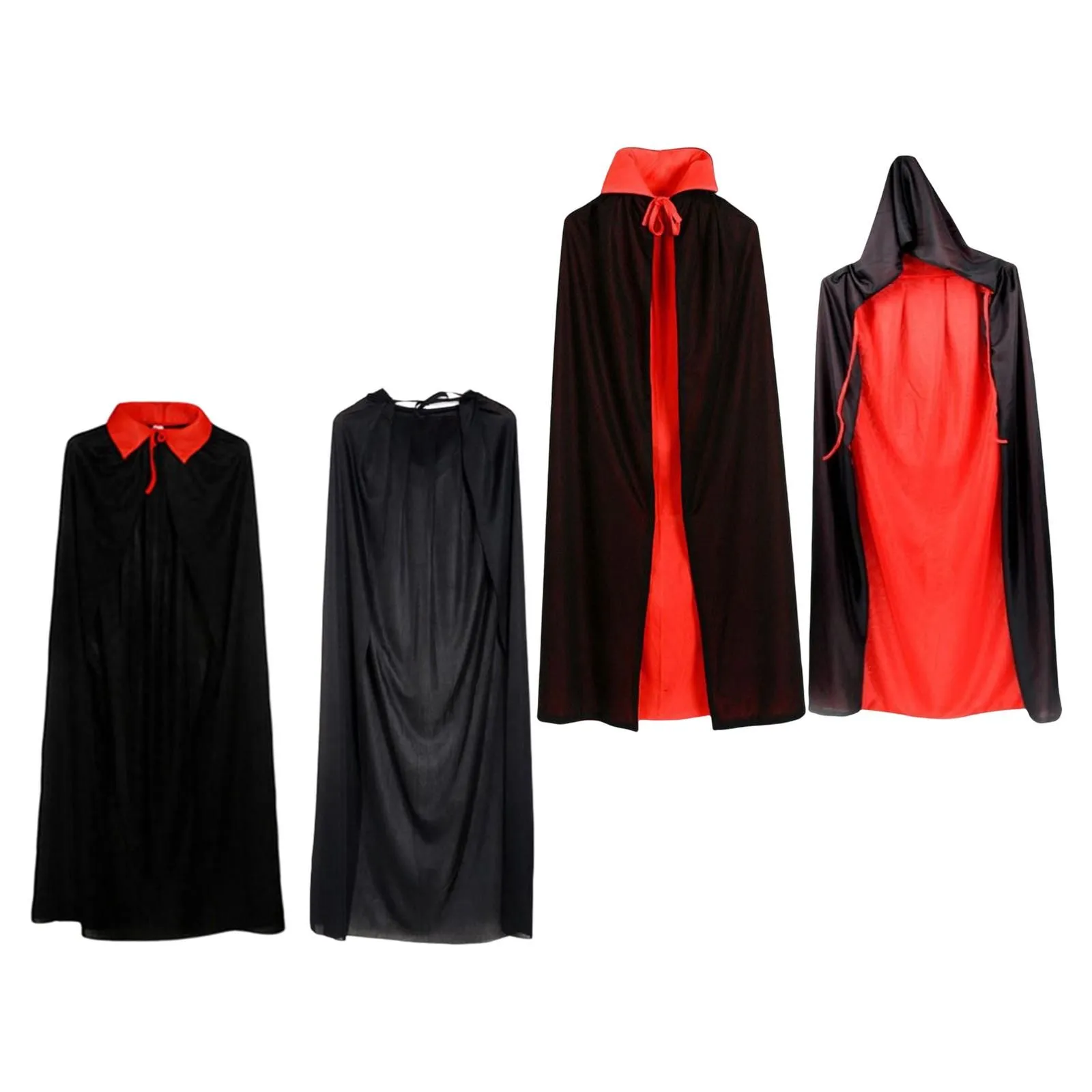 Medieval Halloween Cloak Death Cowl Cloth Wizard Witch Cape 150cm Robe for Christmas Cosplay Vampire Fancy Dress Men