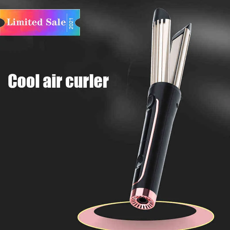 Bigoudis Lisseur Airflow Styler 2 en 1 Ionic Hair Bigoudi Lisseur pour tous les styles PTC Fast Heat-Up Hair Curling Flat Iron T220916
