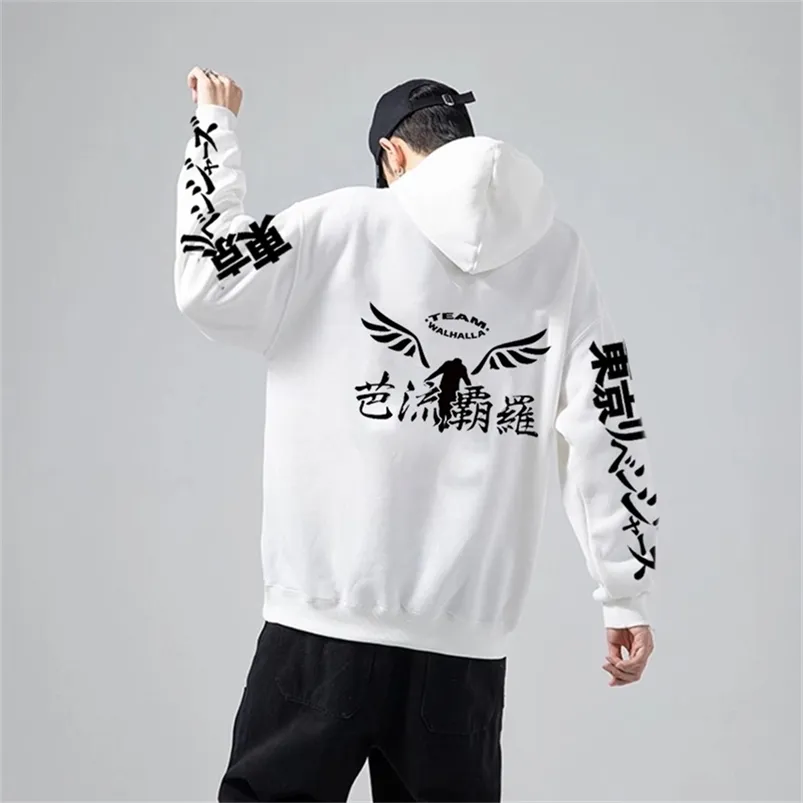 Anime Hooded Sweatshirt Pullover Japanese Graphic Hoodie, Casual