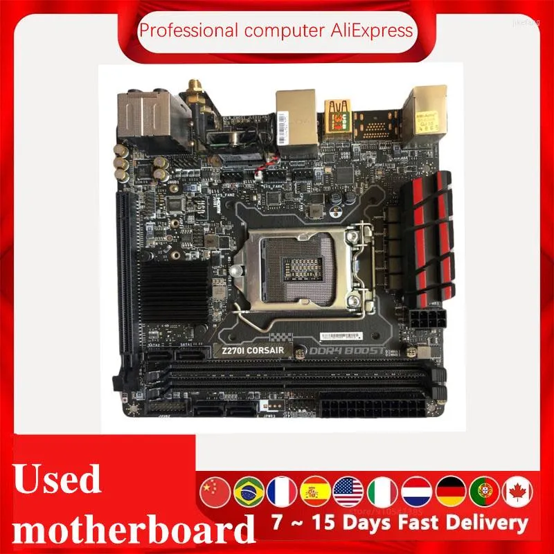 Płyty główne mini ITX dla MSI Z270i Pulpit płyty głównej Intel Z270 DDR4 LGA 1151 Oryginalna tablica główna