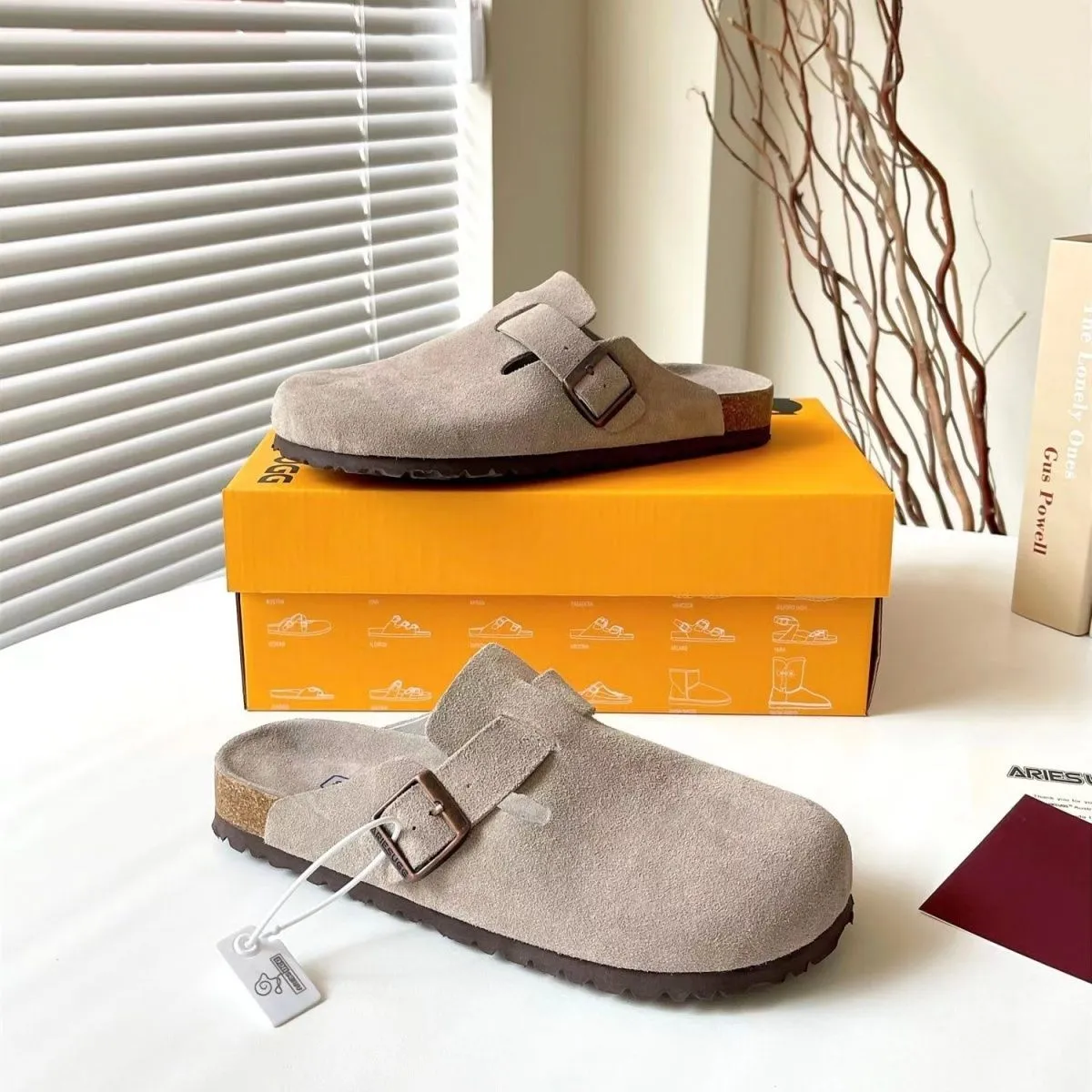 birkenstock boston cowhide