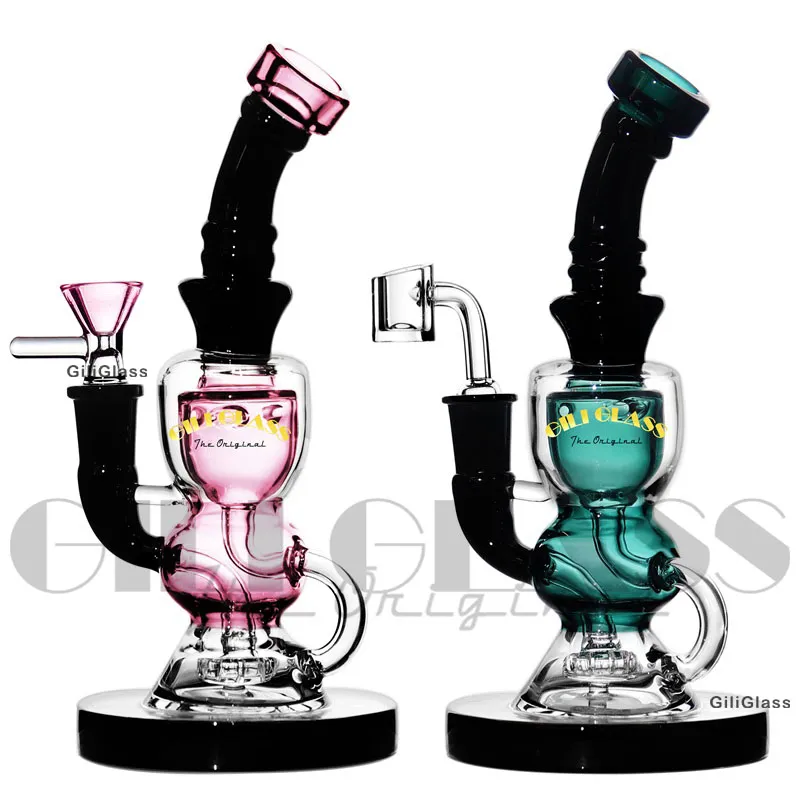 Hookahs Bongs de 8 polegadas Bongs Tubos de ￁gua Cabe￧a reta PERC 14MM MUNCIA FEMAN FEMAN GLONG BOND BOLE SHOPE DAB PLACES COM TACA