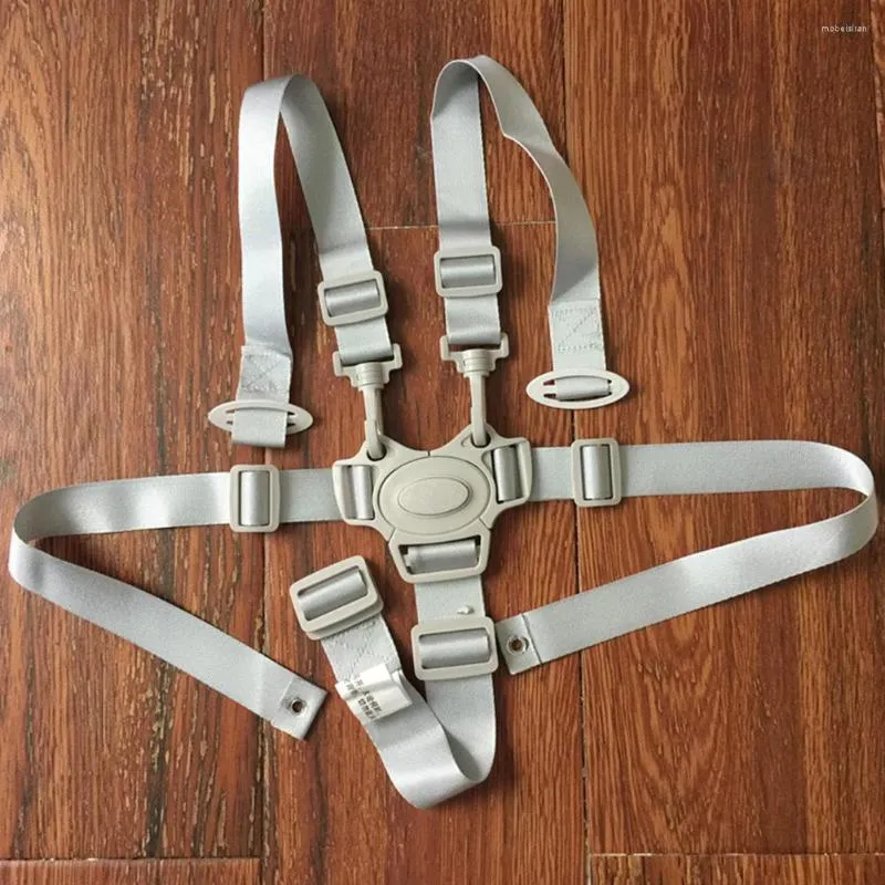 Parti per passeggino Baby Universal 5 Point Harness Seggiolone Cintura di sicurezza Cinture di sicurezza per carrozzina Passeggino Bambini Passeggino per bambini